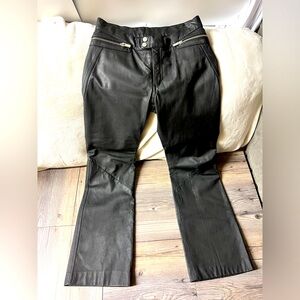 Diesel Charcoal Straight Leg Pants with Zipper Details